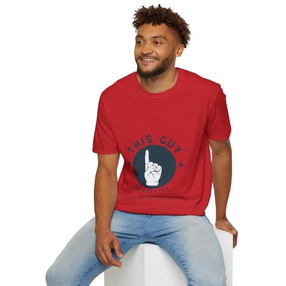 Fathers Day Gift StepDad Unisex Softstyle T-Shirt Step Dad Stad-ly by FloraBroFurnishings